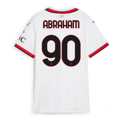 Fotballdrakt Dame AC Milan Tammy Abraham #90 Bortedrakt 2024-25 Kortermet